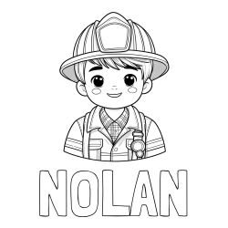 Pobarvanka imena NOLAN