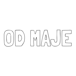 Online izdelana pobarvanka - Pobarvanka imena OD MAJE