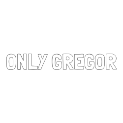 Online izdelana pobarvanka - Pobarvanka imena ONLY GREGOR