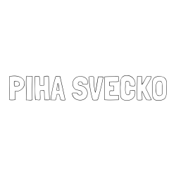 Online izdelana pobarvanka - Pobarvanka imena PIHA SVEČKO