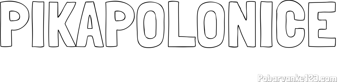 Pobarvanka imena PIKAPOLONICE