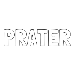 Online izdelana pobarvanka - Pobarvanka imena PRATER