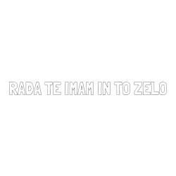 Online izdelana pobarvanka - Pobarvanka imena RADA TE IMAM IN TO ZELO