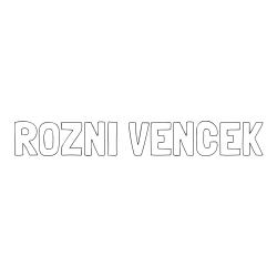 Online izdelana pobarvanka - Pobarvanka imena ROŽNI VENČEK
