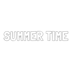 Online izdelana pobarvanka - Pobarvanka imena SUMMER TIME