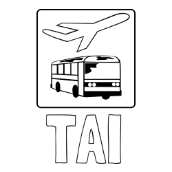 Online izdelana pobarvanka - Pobarvanka imena TAI in avtobus in letalo