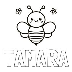 Pobarvanka imena TAMARA