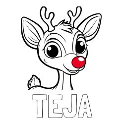 Pobarvanka imena TEJA