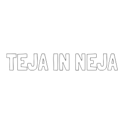 Online izdelana pobarvanka - Pobarvanka imena TEJA IN NEJA