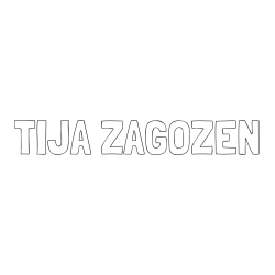 Online izdelana pobarvanka - Pobarvanka imena TIJA ZAGOŽEN