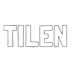 Pobarvanka imena TILEN