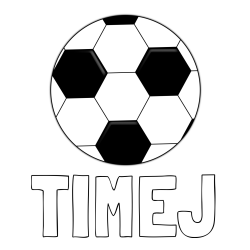 Online izdelana pobarvanka - Pobarvanka imena TIMEJ in pobarvanka nogometne žoge