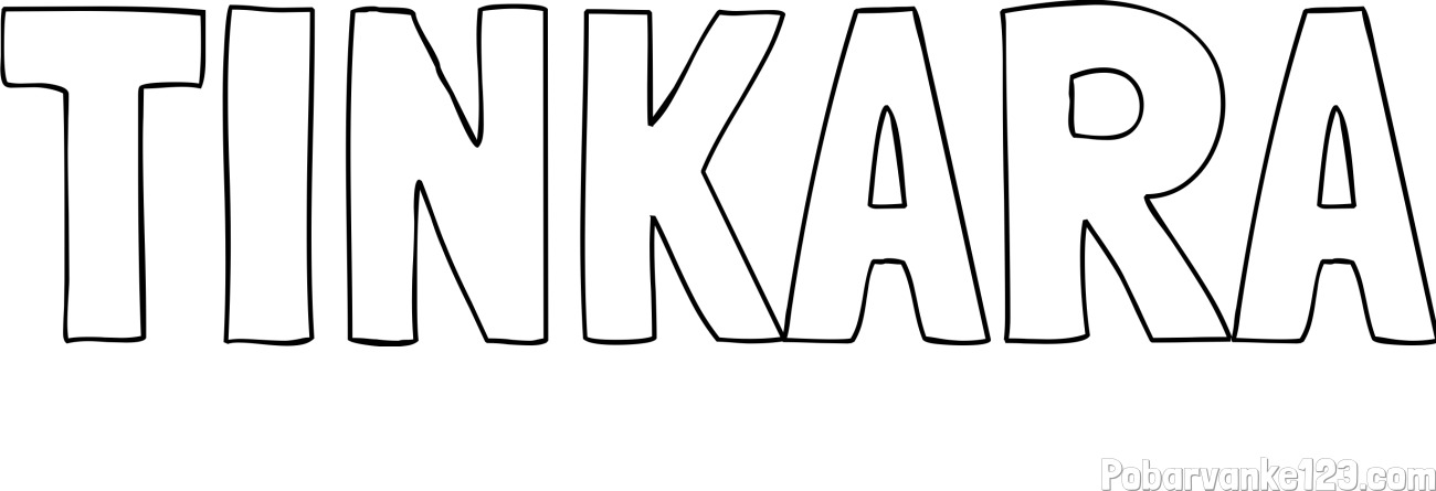 Pobarvanka imena TINKARA