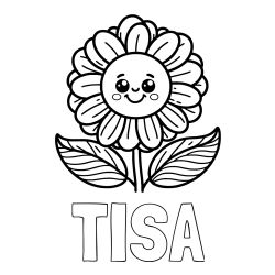 Pobarvanka imena TISA