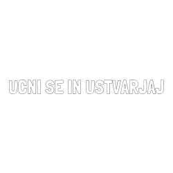 Online izdelana pobarvanka - Pobarvanka imena UČNI SE IN USTVARJAJ