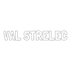 Online izdelana pobarvanka - Pobarvanka imena VAL STRELEC