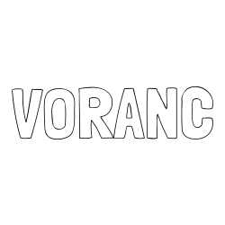 Pobarvanka imena VORANC