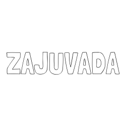 Online izdelana pobarvanka - Pobarvanka imena ŽAJUVADA
