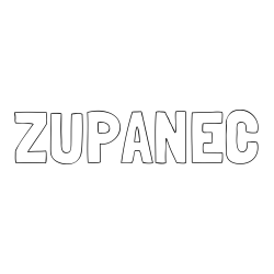 Online izdelana pobarvanka - Pobarvanka imena ŽUPANEC