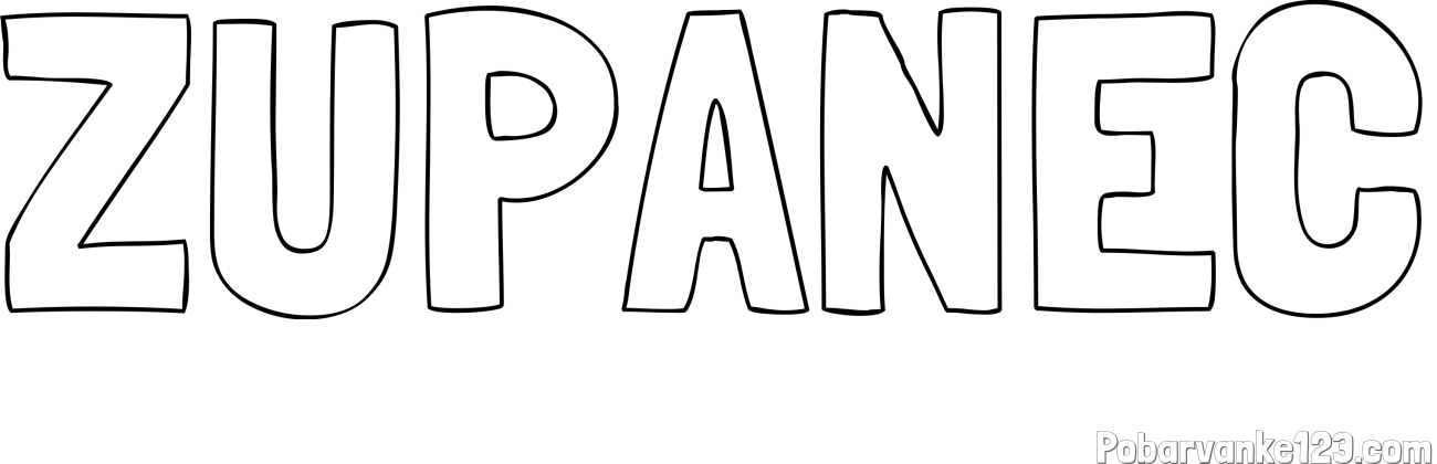 Pobarvanka imena ŽUPANEC