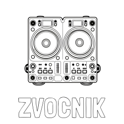 Online izdelana pobarvanka - Pobarvanka imena ZVOČNIK in pobarvanka DJ MIXER
