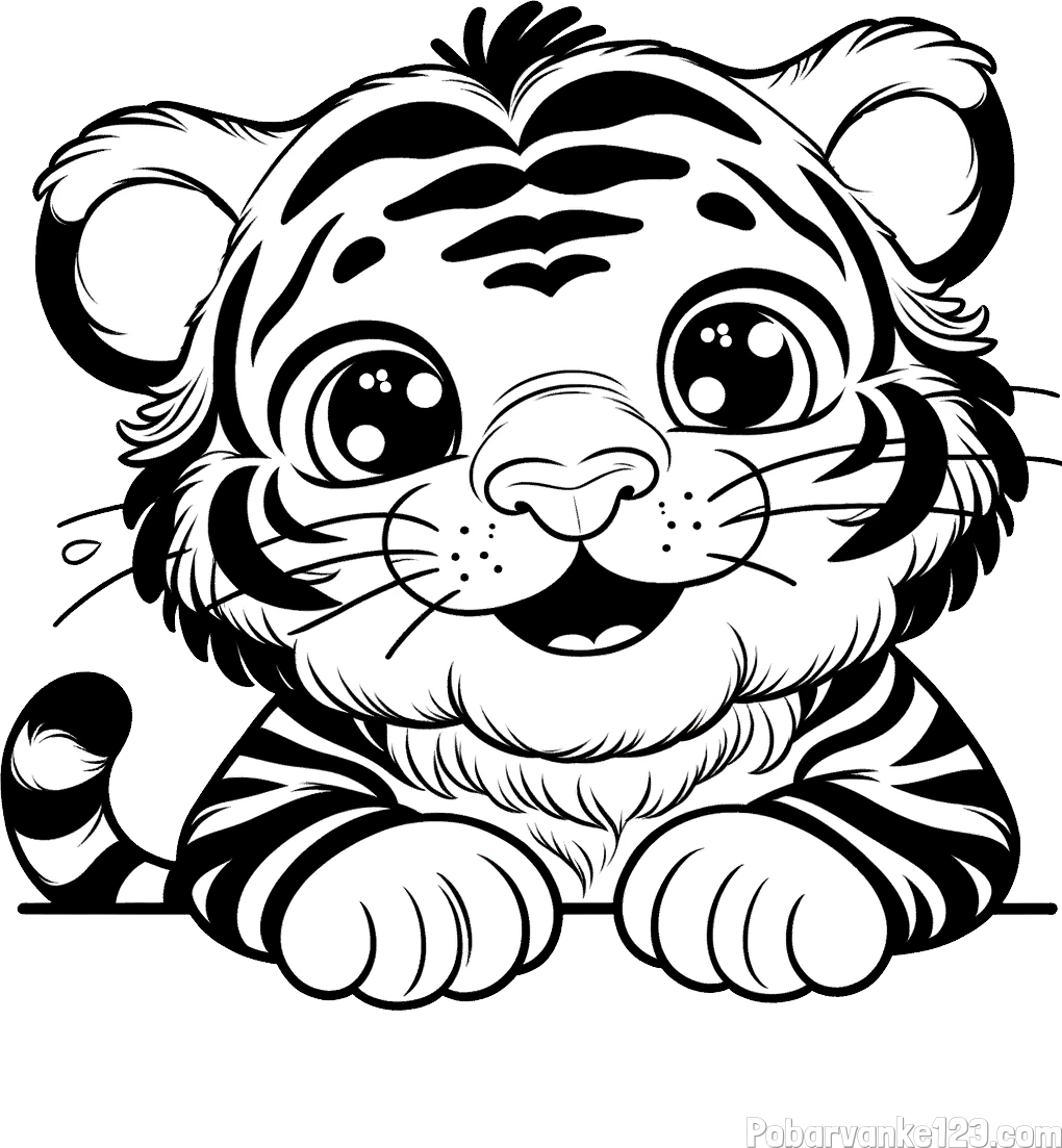 Pobarvanka tigrček